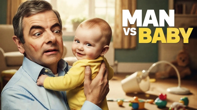 مرد در مقابل بچه